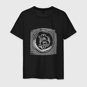 Мужская футболка хлопок с принтом Биткоин оптическая иллюзия в Курске, 100% хлопок | прямой крой, круглый вырез горловины, длина до линии бедер, слегка спущенное плечо. | Тематика изображения на принте: binance | bitcoin | blockchain | btc | crypto | dogecoin | ethereum | optical illusion | tether | xrp | бинанс | блокчейн | валюта | деньги | доге | криптовалюта | майнер | майнинг | цифровая валюта | цифровое золото | эфир