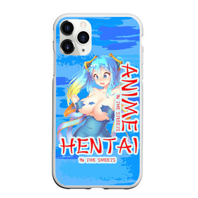 Чехол для iPhone 11 Pro матовый с принтом Anime vs Hentai в Курске, Силикон |  | девушка | надпись | хентаи