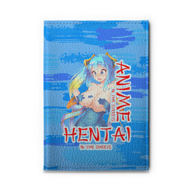 Обложка для автодокументов с принтом Anime vs Hentai в Курске, натуральная кожа |  размер 19,9*13 см; внутри 4 больших “конверта” для документов и один маленький отдел — туда идеально встанут права | девушка | надпись | хентаи