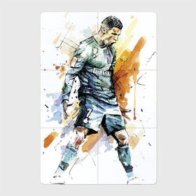 Магнитный плакат 2Х3 с принтом Ronaldo в Курске, Полимерный материал с магнитным слоем | 6 деталей размером 9*9 см | football | forward | ronaldo | star | звезда | роналдо | форвард | футбол