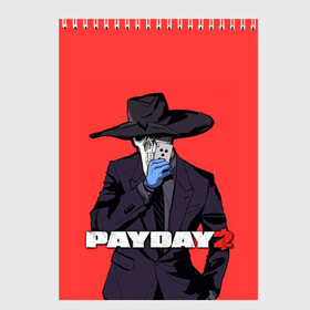 Скетчбук с принтом Чумной Pay Day 2 в Курске, 100% бумага
 | 48 листов, плотность листов — 100 г/м2, плотность картонной обложки — 250 г/м2. Листы скреплены сверху удобной пружинной спиралью | game | games | pay day | payday | бандиты | грабители | зфн вфн | игра | игры | пэй дэй