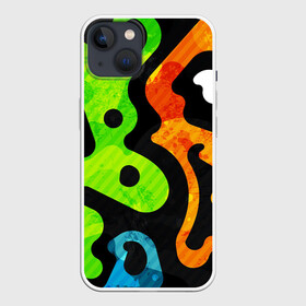 Чехол для iPhone 13 с принтом Разноцветные Кляксы Фигуры в Курске,  |  | абстракция | кляксы | разноцветные | фигуры