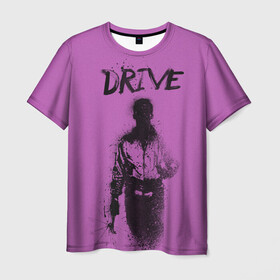 Мужская футболка 3D с принтом drive драйв  в Курске, 100% полиэфир | прямой крой, круглый вырез горловины, длина до линии бедер | drive | драйв | кино | райан гослинг | фильмы