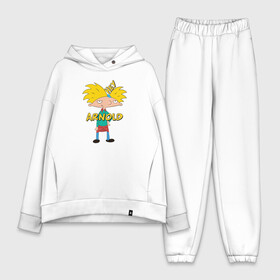 Женский костюм хлопок Oversize с принтом Hey Arnold в Курске,  |  | arnold | hey | hey arnold | арнольд | эй арнольд