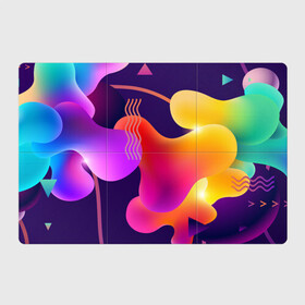 Магнитный плакат 3Х2 с принтом Rainbow T-Shirt в Курске, Полимерный материал с магнитным слоем | 6 деталей размером 9*9 см | colorful | rainbow | градиент | иллюстрация | линии