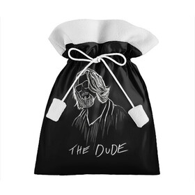 Подарочный 3D мешок с принтом THE DUDE (Большой Лебовски) в Курске, 100% полиэстер | Размер: 29*39 см | abide | big | dude | jeff | lebowski | the | большой | лебовски | фильм | чувак