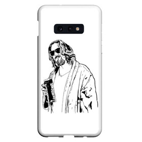 Чехол для Samsung S10E с принтом Большой Лебовски Big Lebowski в Курске, Силикон | Область печати: задняя сторона чехла, без боковых панелей | abide | big | dude | jeff | lebowski | the | большой | лебовски | фильм | чувак