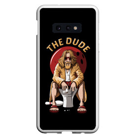 Чехол для Samsung S10E с принтом THE DUDE (Big Lebowski) в Курске, Силикон | Область печати: задняя сторона чехла, без боковых панелей | abide | big | dude | jeff | lebowski | the | большой | лебовски | фильм | чувак