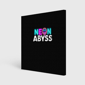 Холст квадратный с принтом Neon Abyss в Курске, 100% ПВХ |  | abyss | game | neon | абис | аид | бездна | игра | мрачный отряд | неон эбесс | эбис