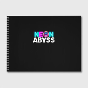 Альбом для рисования с принтом Neon Abyss в Курске, 100% бумага
 | матовая бумага, плотность 200 мг. | abyss | game | neon | абис | аид | бездна | игра | мрачный отряд | неон эбесс | эбис