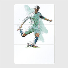 Магнитный плакат 2Х3 с принтом Ronaldo в Курске, Полимерный материал с магнитным слоем | 6 деталей размером 9*9 см | celebrity | football | forward | ronaldo | star | звезда | знаменитость | роналду | форвард | футбол