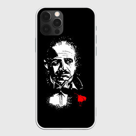 Чехол для iPhone 12 Pro с принтом The Godfather / Крестный отец в Курске, силикон | область печати: задняя сторона чехла, без боковых панелей | corleone | gotfather | the godfather | vito andolini corleone | дон вито корлеоне | карлеоне | крестный отец | мафия | старые фильмы | татталья