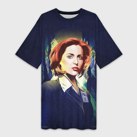 Платье-футболка 3D с принтом Dana Scully в Курске,  |  | dana | dana scully | fbi | fox | fox mulder | i want to believe | mulder | scully | the truth is out there | the x files | trust no one | x file | xfile | дана | дана скалли | малдер | секретные материалы | скалли | фбр | фокс | фокс малдер | х файл | хфа