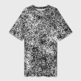 Платье-футболка 3D с принтом Small scale camouflage в Курске,  |  | абстракция | грязь | камуфляж | пятна | черно белый