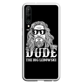 Чехол для Honor P30 с принтом Dude the Big Lebowski в Курске, Силикон | Область печати: задняя сторона чехла, без боковых панелей | Тематика изображения на принте: dude | jeff bridges | the big lebowski | блики | большой лебовский | джефф бриджес | молния | фильм | чувак