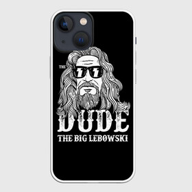 Чехол для iPhone 13 mini с принтом Dude the Big Lebowski в Курске,  |  | dude | jeff bridges | the big lebowski | блики | большой лебовский | джефф бриджес | молния | фильм | чувак