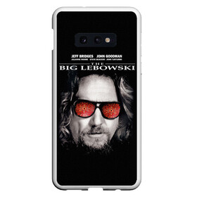 Чехол для Samsung S10E с принтом The Big Lebowski в Курске, Силикон | Область печати: задняя сторона чехла, без боковых панелей | dude | jeff bridges | the big lebowski | большой лебовский | джефф бриджес | ковер | красные очки | узор | фильм | чувак