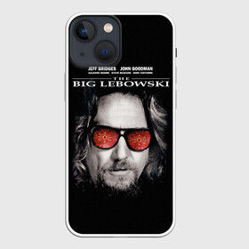 Чехол для iPhone 13 mini с принтом The Big Lebowski в Курске,  |  | dude | jeff bridges | the big lebowski | большой лебовский | джефф бриджес | ковер | красные очки | узор | фильм | чувак