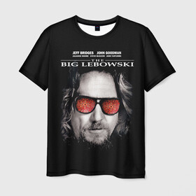 Мужская футболка 3D с принтом The Big Lebowski в Курске, 100% полиэфир | прямой крой, круглый вырез горловины, длина до линии бедер | dude | jeff bridges | the big lebowski | большой лебовский | джефф бриджес | ковер | красные очки | узор | фильм | чувак