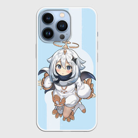 Чехол для iPhone 13 Pro с принтом Paimon GI в Курске,  |  | amber | anime | genshin impact | girl | jean | lisa | paimon | zelda | аниме | геншен импакт | геншин импакт | геншин эмпакт | девушка | лиза | паймон | пеймон | тян | эмбер | эмбир