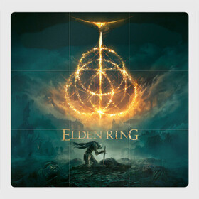 Магнитный плакат 3Х3 с принтом Elden Ring key art в Курске, Полимерный материал с магнитным слоем | 9 деталей размером 9*9 см | action | armor | dark souls | demon | elden ring | fromsoftware | games | george martin | japan | knight | namco bandai | rpg | weapon | броня | дарк соулс | демон | джордж мартин | игры | оружие | рпг | рыцарь | темные души | экшен | япония