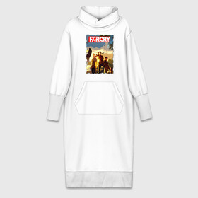 Платье удлиненное хлопок с принтом FARCRY TROPIC 3 в Курске,  |  | farcry | fc 5 | fc5 | фар край