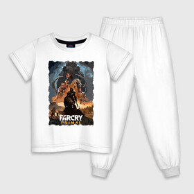 Детская пижама хлопок с принтом FARCRY PRIMAL в Курске, 100% хлопок |  брюки и футболка прямого кроя, без карманов, на брюках мягкая резинка на поясе и по низу штанин
 | bloodragon | farcry | fc 5 | fc5 | фар край