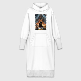 Платье удлиненное хлопок с принтом FARCRY PRIMAL в Курске,  |  | bloodragon | farcry | fc 5 | fc5 | фар край
