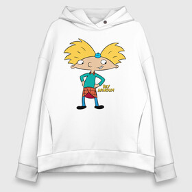 Женское худи Oversize хлопок с принтом Hey Arnold! в Курске, френч-терри — 70% хлопок, 30% полиэстер. Мягкий теплый начес внутри —100% хлопок | боковые карманы, эластичные манжеты и нижняя кромка, капюшон на магнитной кнопке | arnold | boy | cartoon | face | nickelodeon | арнольд | детство | мальчик | мультик | никелодион | эй арнольд