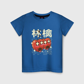 Детская футболка хлопок с принтом Японские кавайные яблоки в Курске, 100% хлопок | круглый вырез горловины, полуприлегающий силуэт, длина до линии бедер | anime | apple | apples | art | cute | fruit | fruits | japan | japanese | kanji | kawaii | love | manga | алфавит | аниме | арт | в японском стиле | кандзи | красные яблоки | любовь | манга | милота | сердечко | сердце | фрукты | яблоко