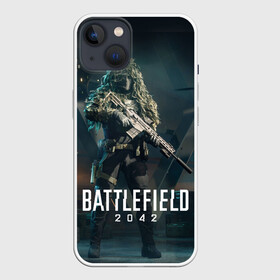 Чехол для iPhone 13 с принтом BATTLEFIELD 2042 | Батлфилд в Курске,  |  | 2042 | battlefield | game | war | бателфилд | батла | батлфилд | боец | бэтлфилд | воин | война | игра | оружие | солдат | шутер