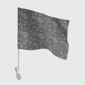 Флаг для автомобиля с принтом Пентаграммы в Курске, 100% полиэстер | Размер: 30*21 см | кельтский | магия | мистика | оберег | пентаграммы | руны | символы | славянские | узоры
