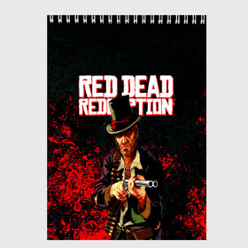 Скетчбук с принтом Red Dead Redemption Bandit в Курске, 100% бумага
 | 48 листов, плотность листов — 100 г/м2, плотность картонной обложки — 250 г/м2. Листы скреплены сверху удобной пружинной спиралью | game | red dead | red dead redemption 2 | redemption 2 | rockstar games | бандиты | дикий запад | игры | ковбои | оружие