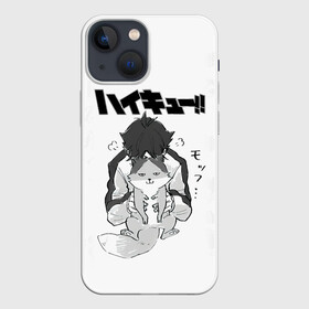 Чехол для iPhone 13 mini с принтом Haikyu Кошка Некома в Курске,  |  | anime | haikyu | haikyuu | ics | manga | neko | nekoma high | toritsu nekoma | аниме | волейбол | волейбольный клуб | ворон | иероглифы | кот | манга | мозаика | мяч | нога | средняя школа | старшая некома | хаику | хаикую