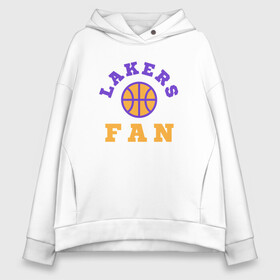 Женское худи Oversize хлопок с принтом Lakers Fan в Курске, френч-терри — 70% хлопок, 30% полиэстер. Мягкий теплый начес внутри —100% хлопок | боковые карманы, эластичные манжеты и нижняя кромка, капюшон на магнитной кнопке | basketball | bryant | game | james | kobe | lakers | lebron | los angeles | nba | sport | streetball | баскетбол | баскетболист | брайант | джеймс | игра | игрок | коби | леброн | лейкерс | лос анджелес | мяч | нба | спорт | стритбол