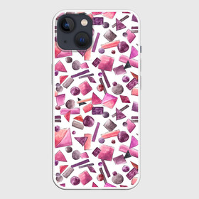 Чехол для iPhone 13 с принтом Геометрический розовый в Курске,  |  | abstraction | geometric | light | pink | withe | абстракция | белый | геометрический | геометрия | квадрат | круг | линии | розовый | светлый | треугольник