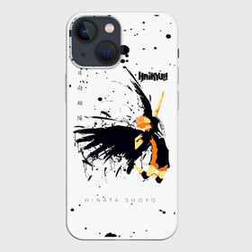 Чехол для iPhone 13 mini с принтом Шоё Хината с крыльями Haikyuu в Курске,  |  | 10 номер | haikyu | haikyuu | hinata shoyo | karasuno | аниме | волейбол | волейбольный клуб | карасуно | коротышка | красный | мальчик мяч | манга | рыжик | старшая школа | хаикую | чиби чан | шоё хината