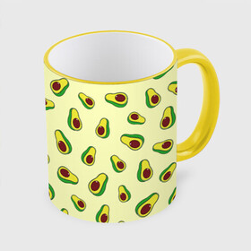 Кружка с принтом Авокадо / Avocado в Курске, керамика | ёмкость 330 мл | avocado | casual | exotic | fashion | food | pattern | summer | tropical | авокадо | авокадо паттерн | вкусняшки | еда | жара | лето | мексика | овощи | острова | отпуск | плоды | повседневные | растения | сладкий | спелый | тропики