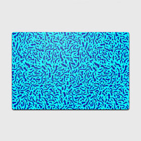 Головоломка Пазл магнитный 126 элементов с принтом Неоновые синие узоры в Курске, полимерный материал с магнитным слоем | 126 деталей, размер изделия —  180*270 мм | Тематика изображения на принте: abstract | blue | neon | sea | абстракционизм | абстракция | африканские | вода | волны | голубые узоры | камуфляж | лагуна | линии | мелкий узор | мемфис | море | морское | неоновый | орнамент | пятна | пятнистый