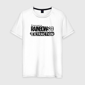 Мужская футболка хлопок с принтом Rainbow Six Extraction Радуга 6 Эвакуация в Курске, 100% хлопок | прямой крой, круглый вырез горловины, длина до линии бедер, слегка спущенное плечо. | Тематика изображения на принте: battlefield | call | clancy | cod | counter | csgo | duty | extraction | ghost | rainbow | rainbowsix | recon | siege | six | strike | tom | war | боец | воин | война | клэнси | ксго | оружие | осада | радуга | рейнбов | рейнбоу | рэйнбоу | солдат | том |