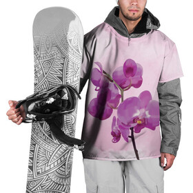 Накидка на куртку 3D с принтом Нежная орхидея в Курске, 100% полиэстер |  | blossom | nature | orchid | женственность | красивые цветы | орхидеи | орхидея | фаленопсис