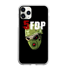 Чехол для iPhone 11 Pro матовый с принтом FFDP (череп в каске и маске) в Курске, Силикон |  | 5fdp | ffdp | five finger death punch | skull | маска | череп