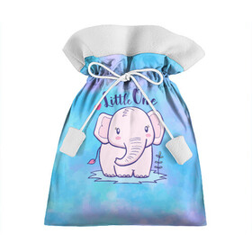 Подарочный 3D мешок с принтом Маленький слоненок в Курске, 100% полиэстер | Размер: 29*39 см | детеныш | милый | ребенок | слон | слоненок | слоник