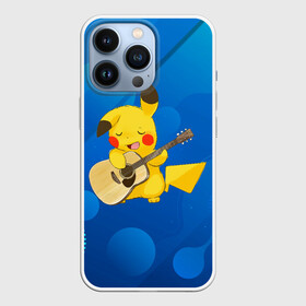 Чехол для iPhone 13 Pro с принтом Пикачу с гитарой в Курске,  |  | anime | picachu | pikachu | аниме | милый | пика | пикачу | покебол | покемон