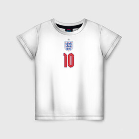 Детская футболка 3D с принтом Стерлинг форма Англия в Курске, 100% гипоаллергенный полиэфир | прямой крой, круглый вырез горловины, длина до линии бедер, чуть спущенное плечо, ткань немного тянется | Тематика изображения на принте: 2020 | 2021 | euro | fifa | uefa | аглийская | англичане | англия | евро | рахим | рахим стерлинг | сборная англии | сборной | стерлинг | уефа | фифа | форма | футбол | футбольная