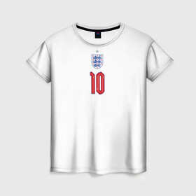 Женская футболка 3D с принтом Стерлинг форма Англия в Курске, 100% полиэфир ( синтетическое хлопкоподобное полотно) | прямой крой, круглый вырез горловины, длина до линии бедер | 2020 | 2021 | euro | fifa | uefa | аглийская | англичане | англия | евро | рахим | рахим стерлинг | сборная англии | сборной | стерлинг | уефа | фифа | форма | футбол | футбольная