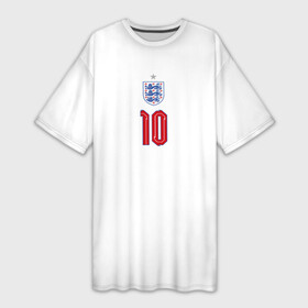 Платье-футболка 3D с принтом Стерлинг форма Англия в Курске,  |  | Тематика изображения на принте: 2020 | 2021 | euro | fifa | uefa | аглийская | англичане | англия | евро | рахим | рахим стерлинг | сборная англии | сборной | стерлинг | уефа | фифа | форма | футбол | футбольная