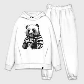 Мужской костюм хлопок OVERSIZE с принтом Панда вор в Курске,  |  | bear | panda | вор | животные | звери | медведь | мишка | панда | панды | преступник | природа