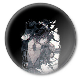 Значок с принтом Хяккимару в Курске,  металл | круглая форма, металлическая застежка в виде булавки | Тематика изображения на принте: demon | dororo | hyakkimaru | аниме | дайго | дороро | ронин | хяккимару