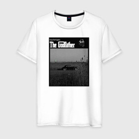 Мужская футболка хлопок с принтом Корлеоне в Курске, 100% хлопок | прямой крой, круглый вырез горловины, длина до линии бедер, слегка спущенное плечо. | godfather | кино | крестный отец | фильм